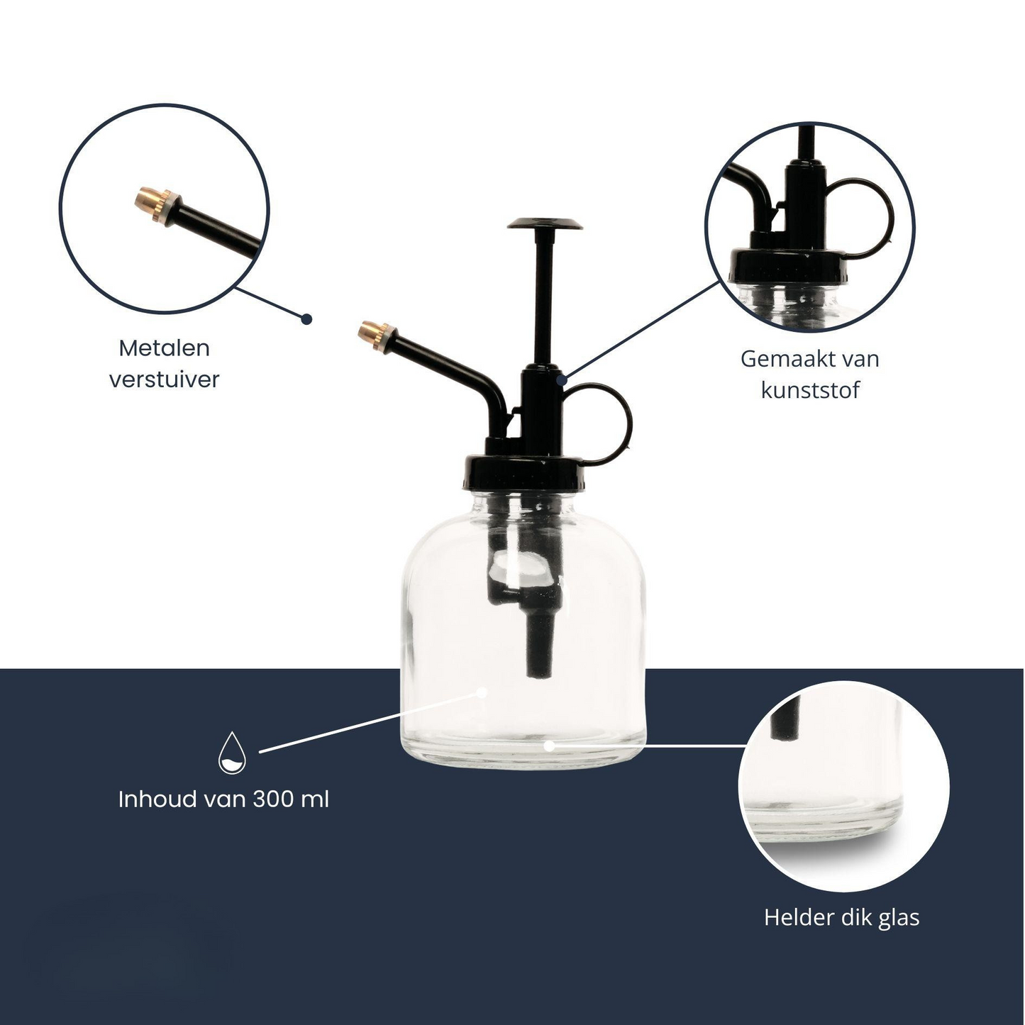 Plantenspuit Van Glas - 300 ml