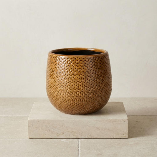 Pot Gabriel rond oker D14