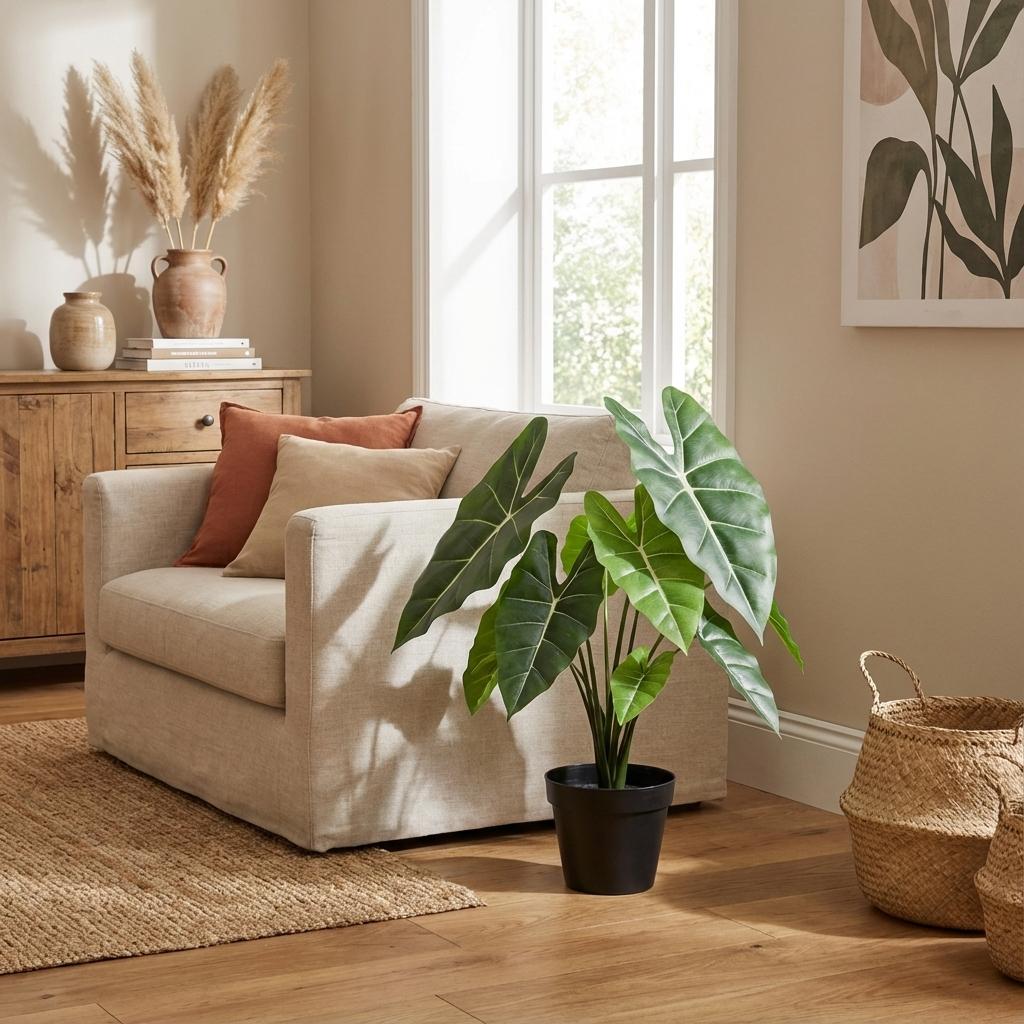 Kunstplant Alocasia Polly