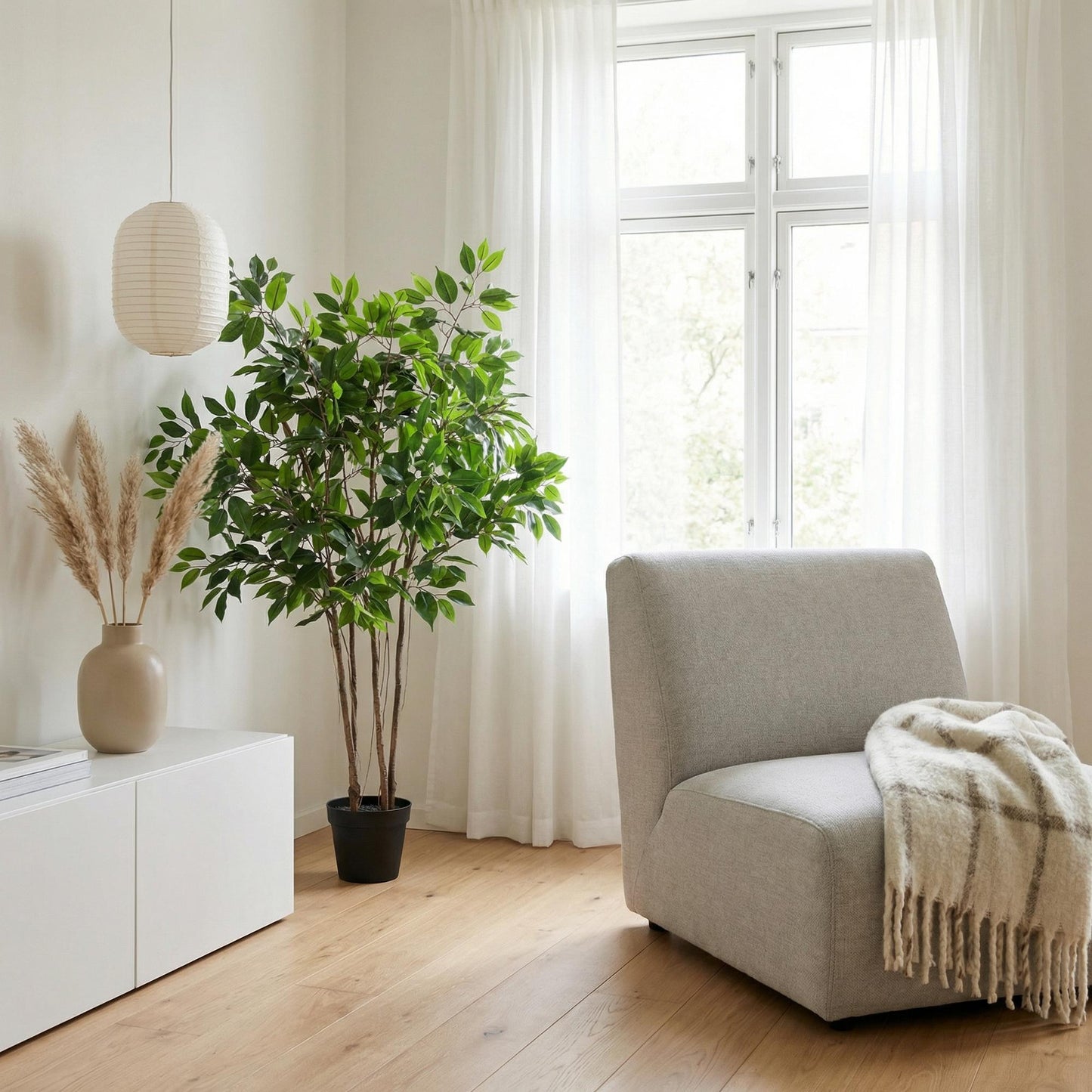Kunstplant Ficus Benjamina Natural